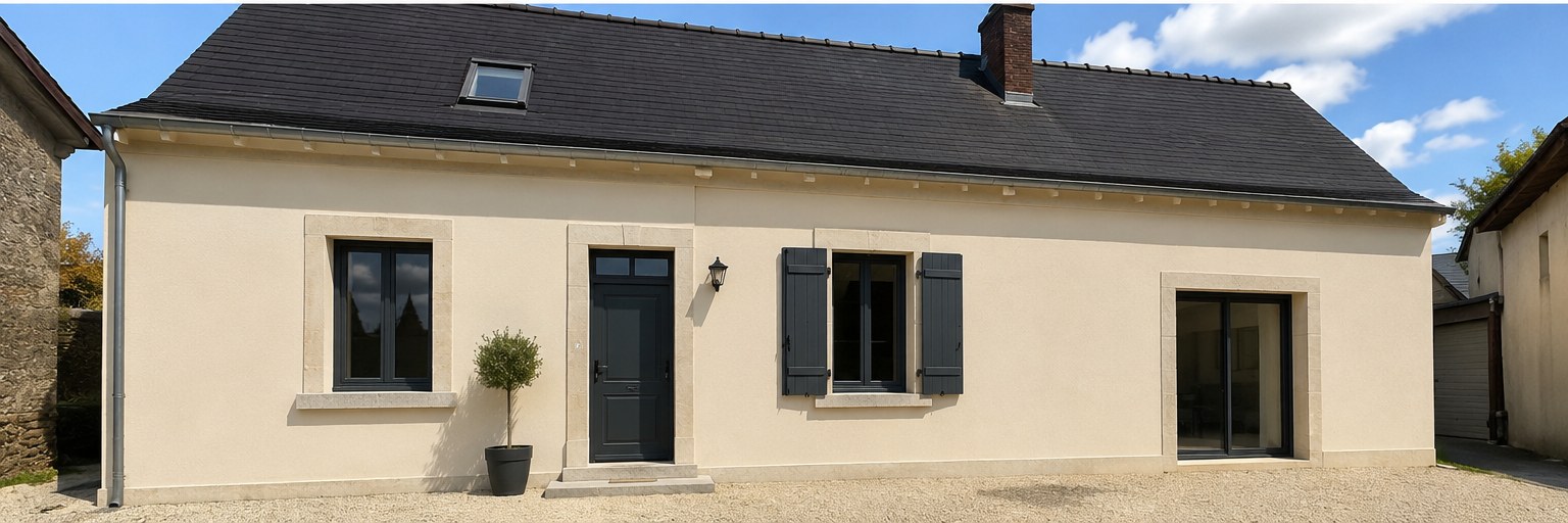 Même bien après rénovation par AD Transactions & Rénovation, façade refaite
